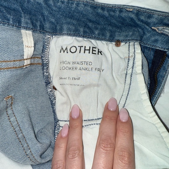 MOTHER High Rise Denim with Leopard Accent - Picture 9 of 9
